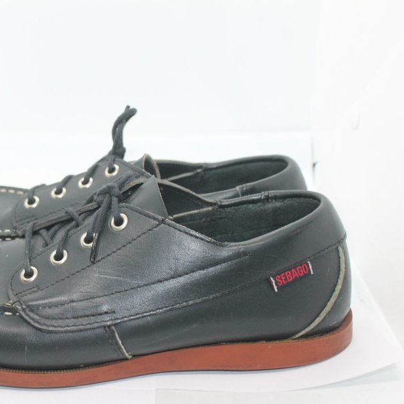Vintage Men\'s Navy Blue Sebago Campsides size 8M